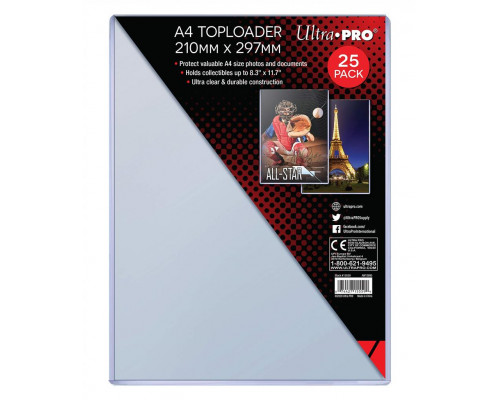 A4 Toploader 25ct (210mm x 297mm)