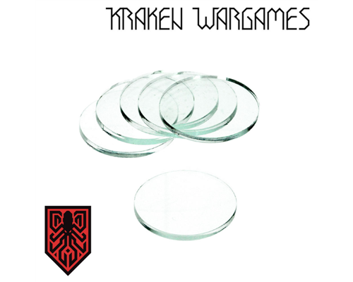 Kraken Wargames - Clear Base round 32x3mm (10)