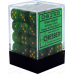 Chessex Signature 12mm d6 with pips Dice Blocks (36 Dice) - Vortex Green w/gold