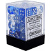 Chessex Signature 12mm d6 with pips Dice Blocks (36 Dice) - Nebula Dark Blue w/white
