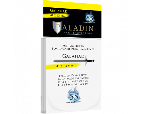 Paladin Sleeves - Galahad Premium Mini American 41x63mm (55 Sleeves)