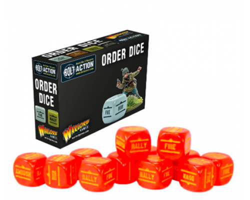 Bolt Action - Bolt Action Orders Dice - Red (12)