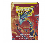 Dragon Shield Japanese Size Matte Clear Outer Sleeves - Clear Cosmere (60 Sleeves)