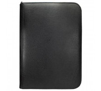 UP - Vivid 4-Pocket Zippered PRO-Binder: Black