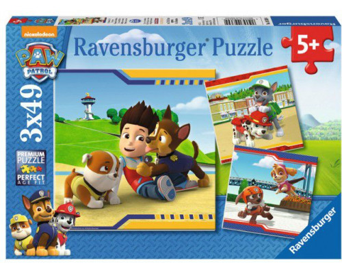 Ravensburger Puzzle 3w1, Psi Patrol - Najlepsi Przyjaciele (RAP 093694)