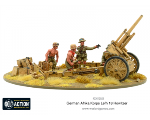 Bolt Action - Afrika Korps LeFH 18 10,5cm Medium Artillery - EN