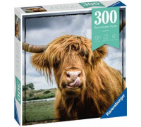 Ravensburger Puzle 300 elementów Momenty, Szkocka krowa