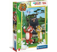 Clementoni Puzzle 104 Super kolor Leo i Tig uniw.