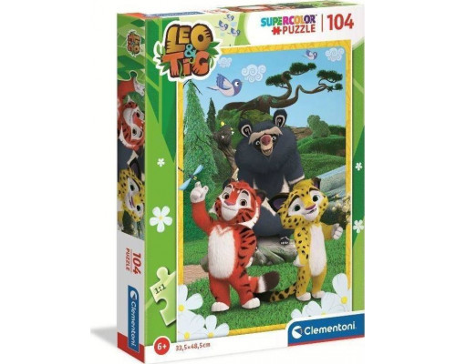 Clementoni Puzzle 104 Super kolor Leo i Tig uniw.