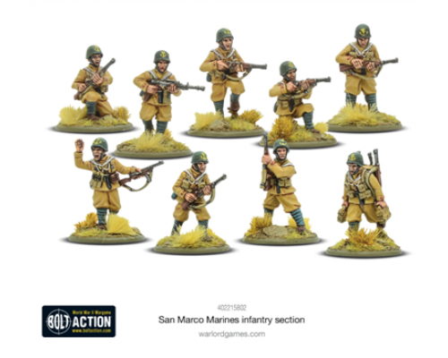 Bolt Action - San Marco Marines Infantry Section - EN