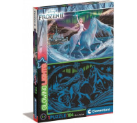 Clementoni PUZZLE 104EL CLM 27548 FROZEN II SWIEC W CIEMPUD