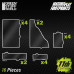 11th Edition Glasspack Footprints Wh40k compatible