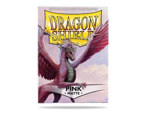 Dragon Shield Standard Sleeves - Matte Pink (100 Sleeves)