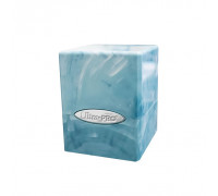 UP - Marble Satin Cube - Light Blue / White