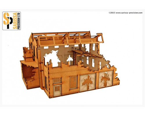 Sarissa Hobby & Terrain - Large Factory - Destroyed