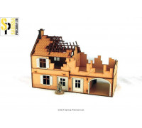 Sarissa Hobby & Terrain - Large Farmhouse - Destroyed