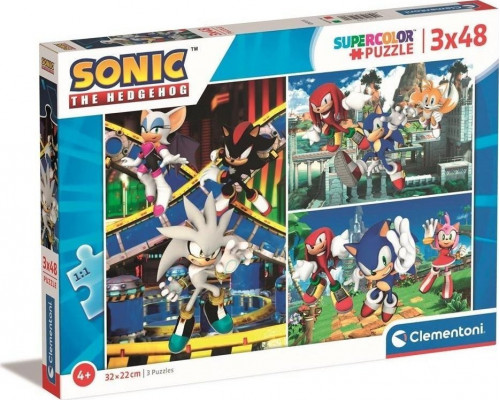 Clementoni Puzzle 3x48 Sonic