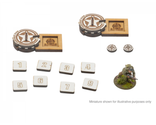 Bolt Action - MDF Artillery Zeroing In Markers- USA - EN