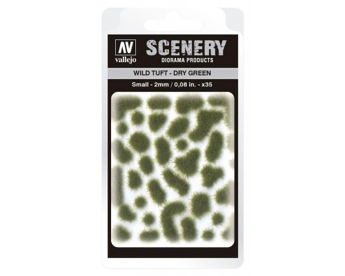 Vallejo - Scenery - Wild Tuft  Dry Green (2 mm)