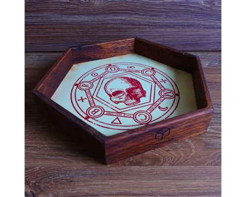 Dice Macabre Wooden Dice Tray