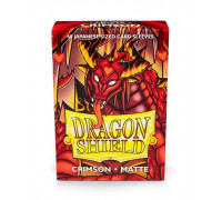 Dragon Shield Small Sleeves - Japanese Matte Crimson (60 Sleeves)