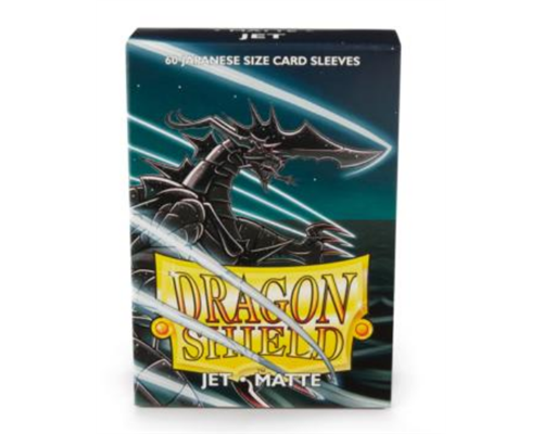 Dragon Shield Small Sleeves - Japanese Matte Jet (60 Sleeves)