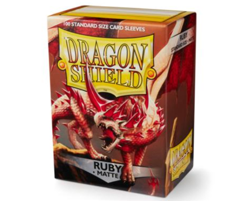 Dragon Shield Matte Sleeves - Ruby (100 Sleeves)