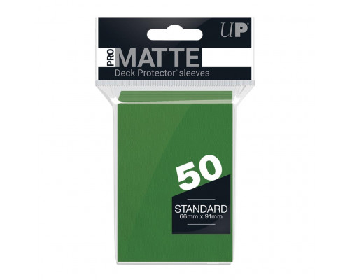 UP - Standard Sleeves - Pro-Matte - Non Glare - Green (50 Sleeves)