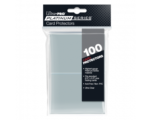 UP - 2-1/2" X 3-1/2" Platinum Series Card Protectors (100 Sleeves)