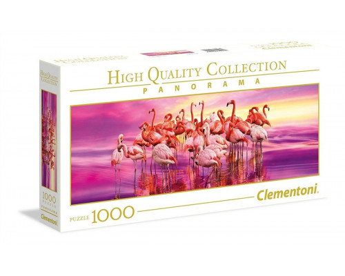 Clementoni Puzzle 1000 Panorama Flamingo