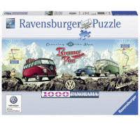 Ravensburger Puzzle 1000 elementów. Busem przez Alpy (GXP-632979)