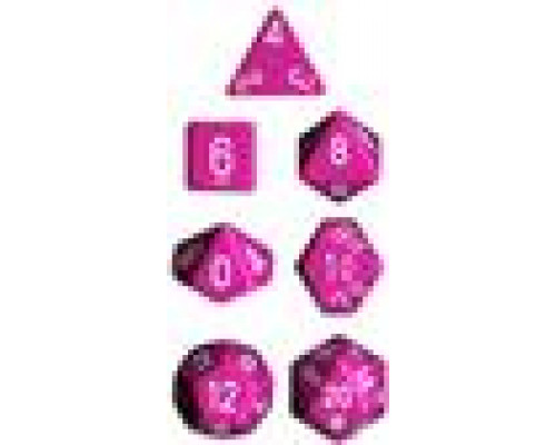 Chessex Opaque Polyhedral 7-Die Sets - Light Purple w/white