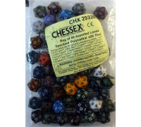 Chessex Speckled Bags of 50 Asst. Dice - Loose Speckled Polyhedral d20 Dice