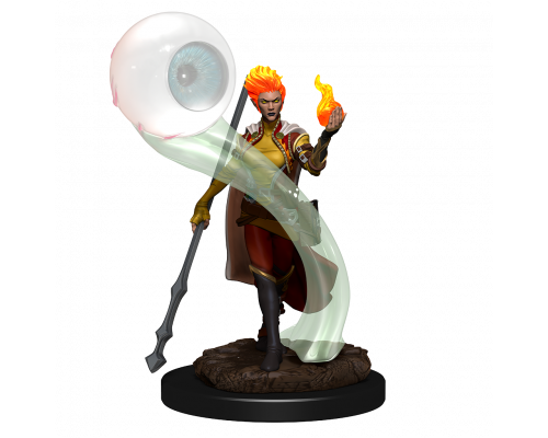 D&D Icons of the Realms Premium Figures: Fire Genasi Wizard Female