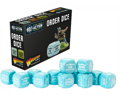 Bolt Action - Bolt Action Orders Dice - Blue (12)