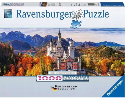 Ravensburger Puzzle 1000 elementów Panorama Zamek Neuschwanstein