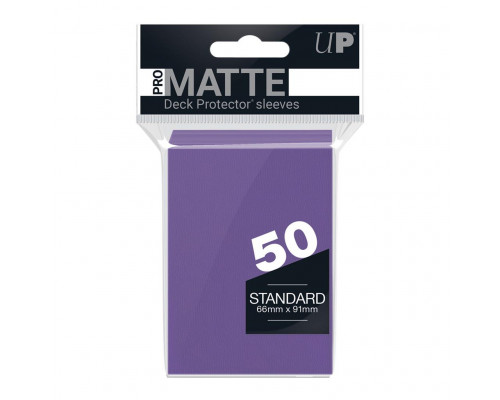 UP - Standard Sleeves - Pro-Matte - Non Glare - Purple (50 Sleeves)