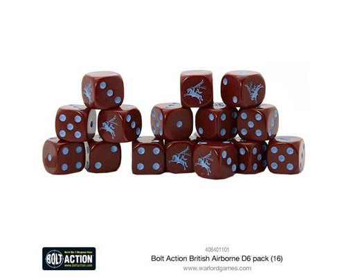 Bolt Action - British Airborne D6 Dice (16)