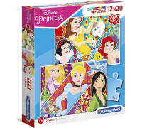 Clementoni Puzzle 2x20 Elementów Princess