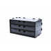 Kraken Wargames Black Paint Rack: Schrank mit 3 langen Schubladen