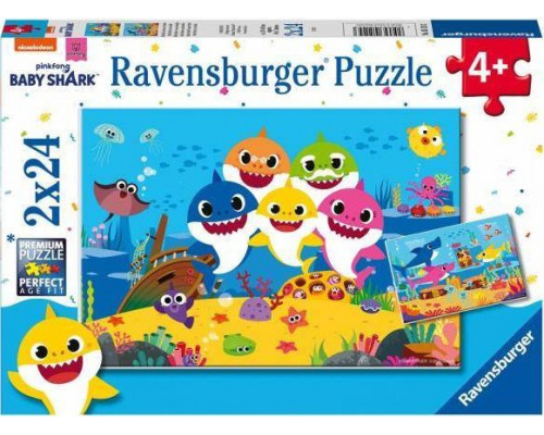 Ravensburger Puzzle Baby Shark 2x24 elementy