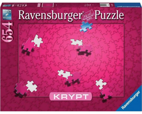 Ravensburger Puzzle 654 el. Krypt Różowe