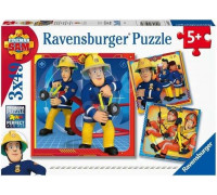 Ravensburger Puzzle 3x49 Strażak Sam na ratunek!