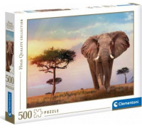 Clementoni Puzzle 500 elementów Zachód Słońca w Afryce (35096)