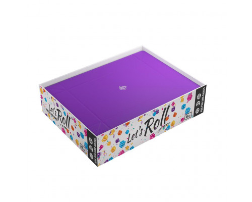 Gamegenic - Magnetic Dice Tray Rectangular Black/Purple