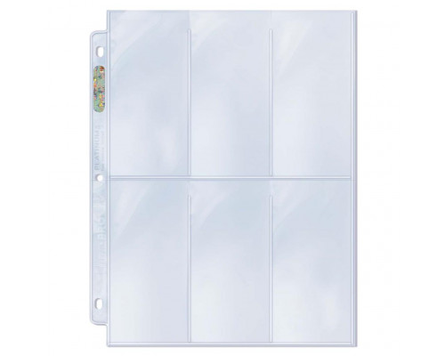 UP - 6-Pocket Platinum Page with 2-1/2" X 5-1/4" Pockets