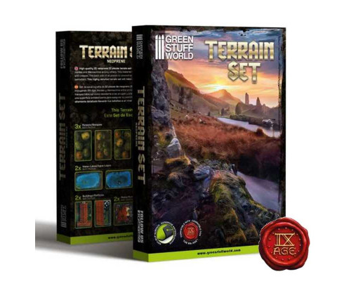 2D Neoprene Terrain set - 22 pieces