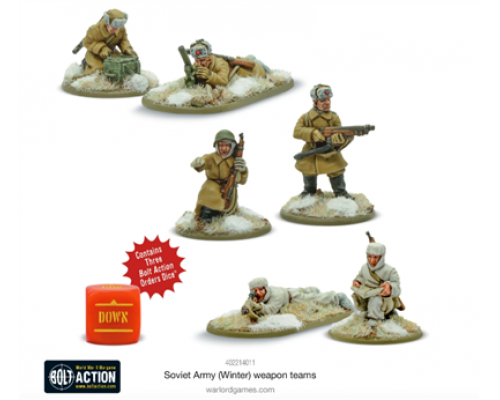 Bolt Action - Soviet Army (Winter) Weapons Teams - EN