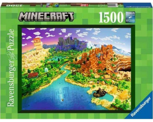 Ravensburger Puzzle 1500el World of Minecraft / Świat Minecrafta 171897 RAVENSBURGER