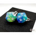 Chessex Stud Earrings Festive Waterlily Mini-Poly d20 Pair